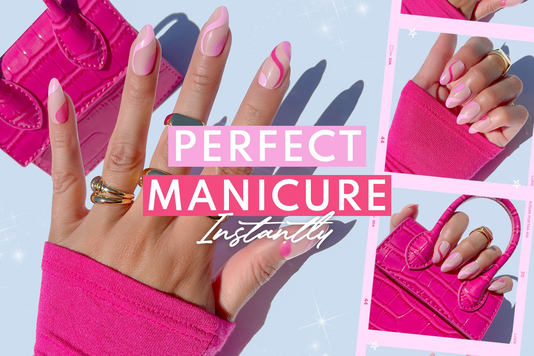 LUXXI Banner press on nails manicure