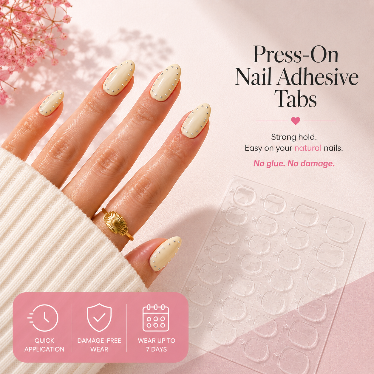 Press-On Nail Adhesive Tabs