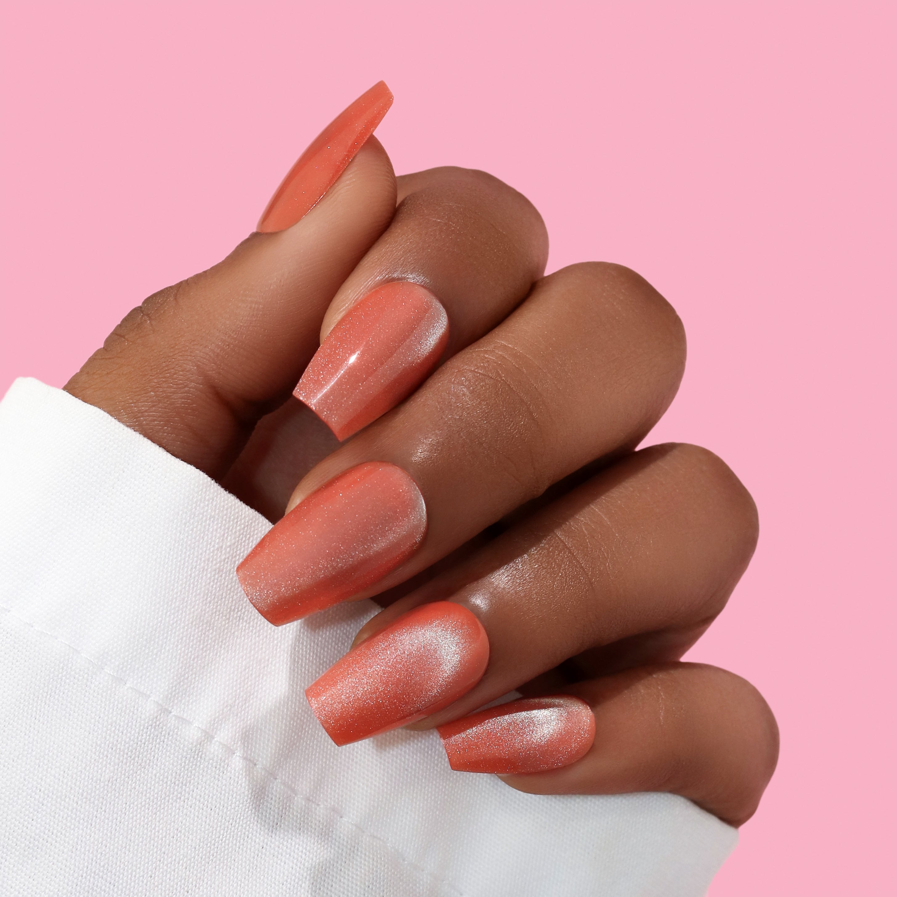 Peach Nails