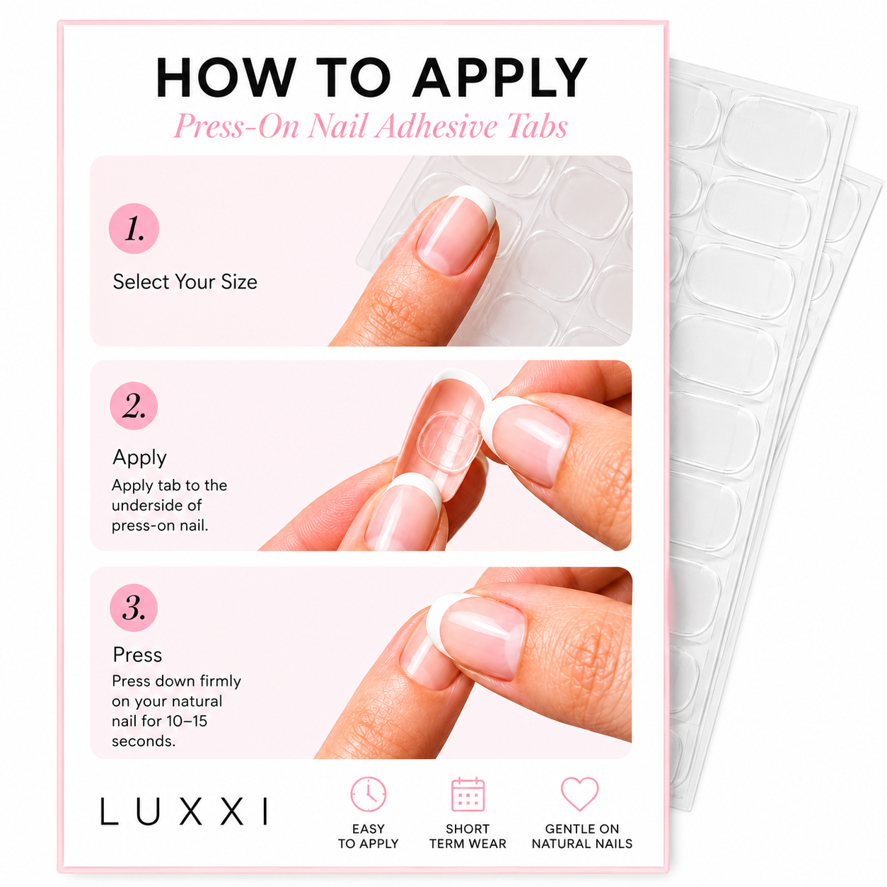 Press-On Nail Adhesive Tabs