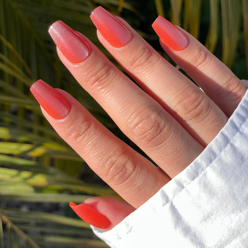 Peach Nails